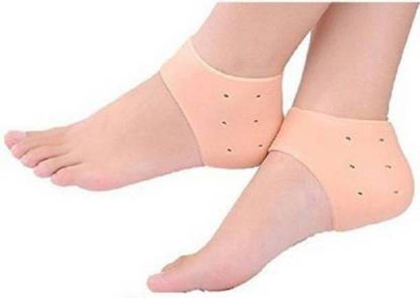 ALLinONEbuy Heel Socks Silicone heel protector pain relief Gel Heel anti-Crack Heel Support Heel Support