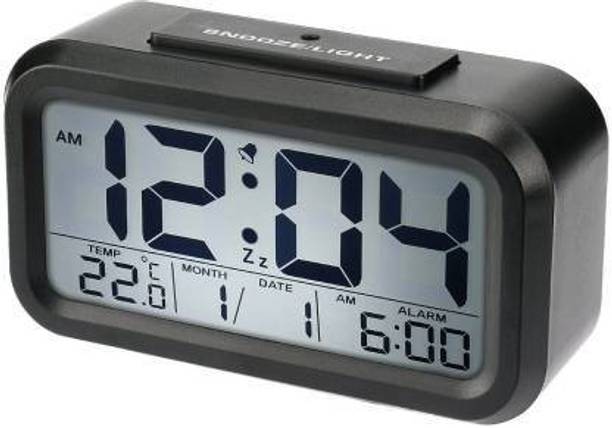 Clickfly Digital Black Clock