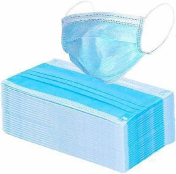CELWARK Disposable 20 Face Mask Medical Dental Anti-dust Anti-Pollution Flu Surgical Mask 3 Ply for Virus Protection and Personal Health Respirator Pollution-MASK Surgical Mask With Melt Blown Fabric Layer