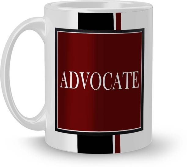 Beautum Decent Quote "ADVOCATE" White Ceramic Coffee. Gift for Boss, For Office Use, Gift for Colleague, Name, Proffessional Ceramic Coffee Mug