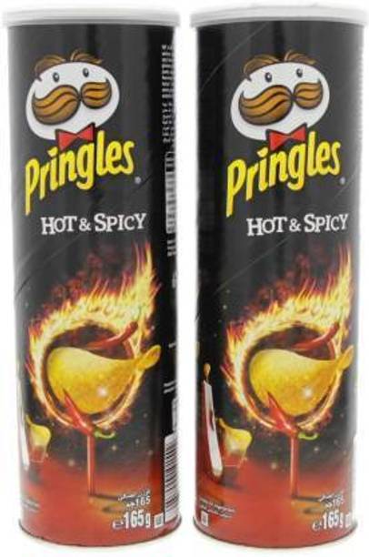 Pringles Hot & Spicy Potato Chips Chips