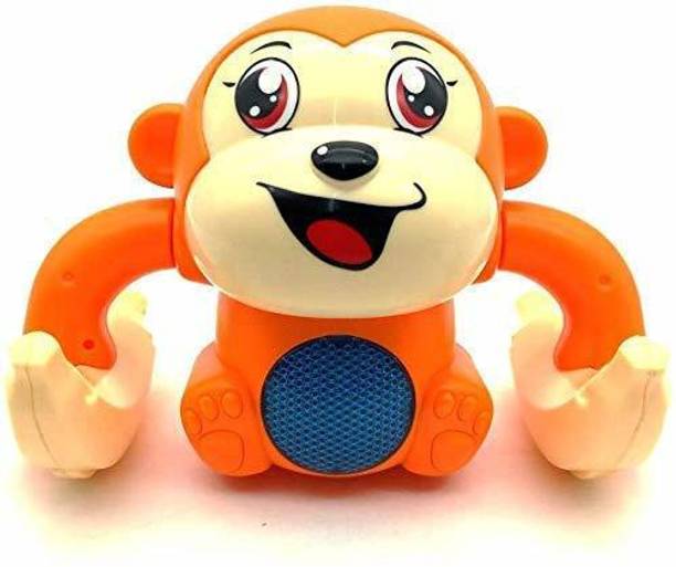 THE NG ART Electronic Dancing and Spinning Banana Monkey Toy
