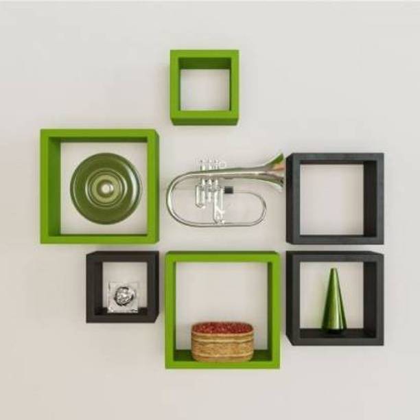 ANB Enterprises Wall shelf square shelves MDF MDF (Medium Density Fiber) Wall Shelf