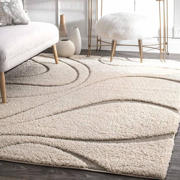 BhCarpet Beige Polyester Carpet
