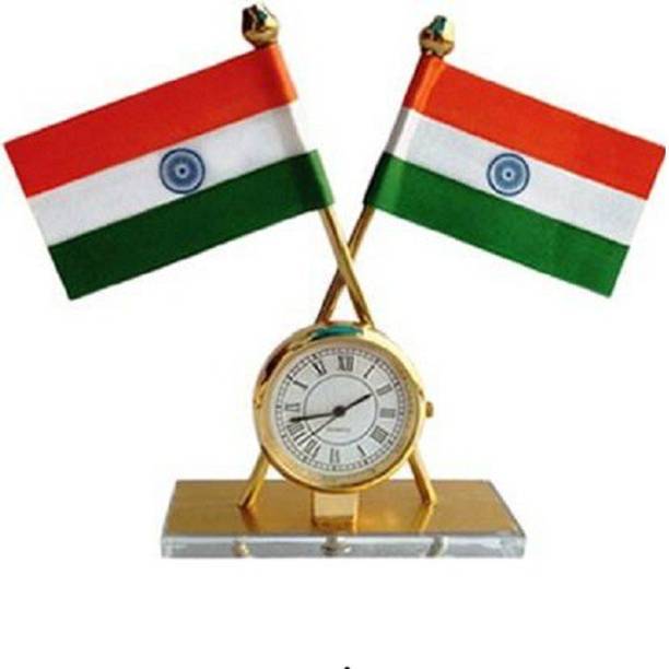 Mankrit INDIAN FLAG Rectangle Car Dashboard Flag