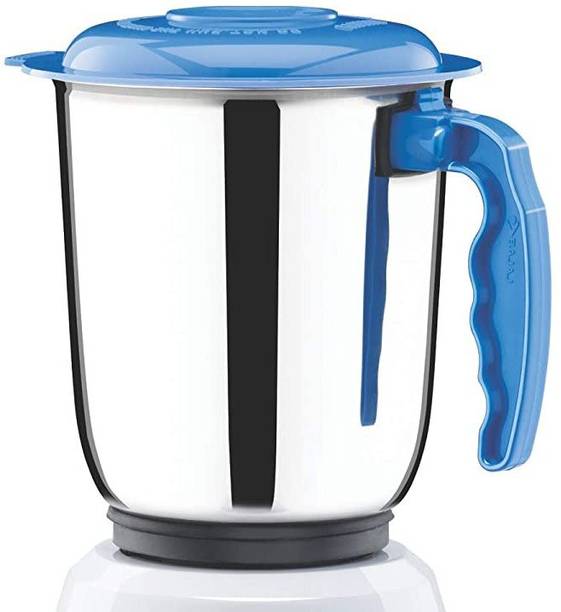 BAJAJ Bravo Dlx Mejesty 500 W Mixer Grinder (3 Jars, White, Blue)