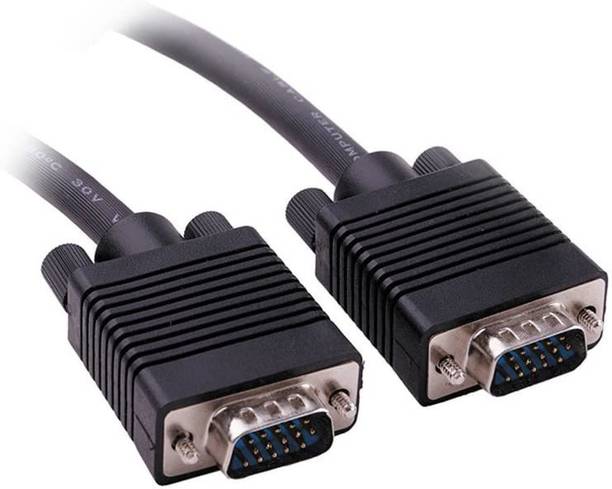 C&E  TV-out Cable VGA SVGA HD15 Male to Male Video Coaxial Monitor Cable with Ferrite Cores Gold Plated Connectors Support 1080P Full HD for Projectors, HDTVs, Displays and More VGA Enabled Devices 6FT