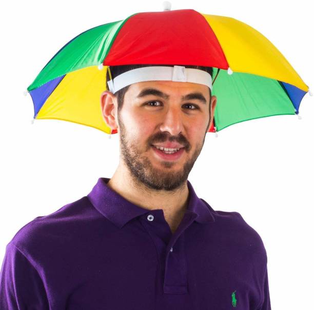 SALUANA Hands Free Umbrella Hat to Protect from Sun & Rain for School Going Kids and Adults Umbrella