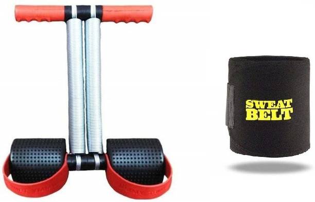 Shopeleven combo double srping Tummy Trimmer & sweat belt body Ab exerciser Home,Gym kit ZC6 एब व्यायाम करने वाला