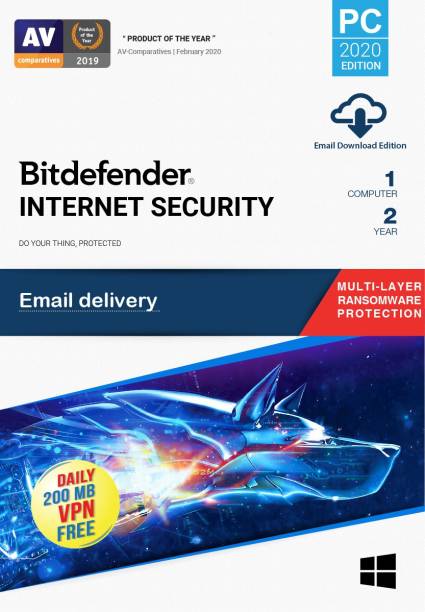 bitdefender 1 PC PC 2 Years Internet Security (Email Delivery - No CD)