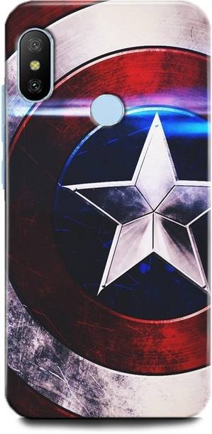 WallCraft Back Cover for Redmi Note 6 Pro CAPTAIN AMERICA, SHIELD, AVENGER, MARVEL, COMIC, SUPERHERO