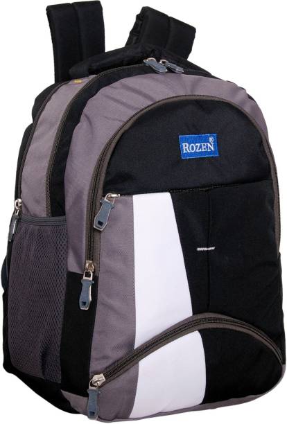 Rozen Stylish ROZ-401 Black laptop Backpack for School Collage Office Travelling Waterproof School Bag
