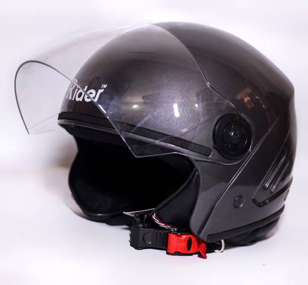 RIDER OPEN FACE TECH NEW GREY Motorbike Helmet
