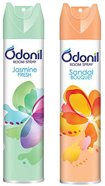 Odonil Jasmine fresh, Sandal bouquet Spray Jasmine,Sandal Spray (2*270ml)