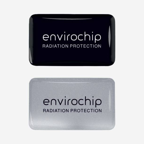 Envirochip - Clinically Tested Radiation Protection Chip for Mobile - Value Pack of 2 (Black & Silver) Anti-Radiation Chip