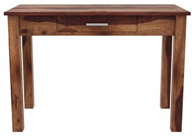 Divine Arts Sheesham Wood Office Desk with 1 Drawer Storage Wooden Furniture Solid Wood Study Table