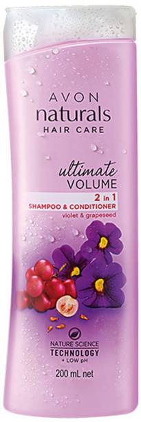 AVON Ultimate Volume 2 in 1 Shampoo & Conditioner with Violet & Grapeseed