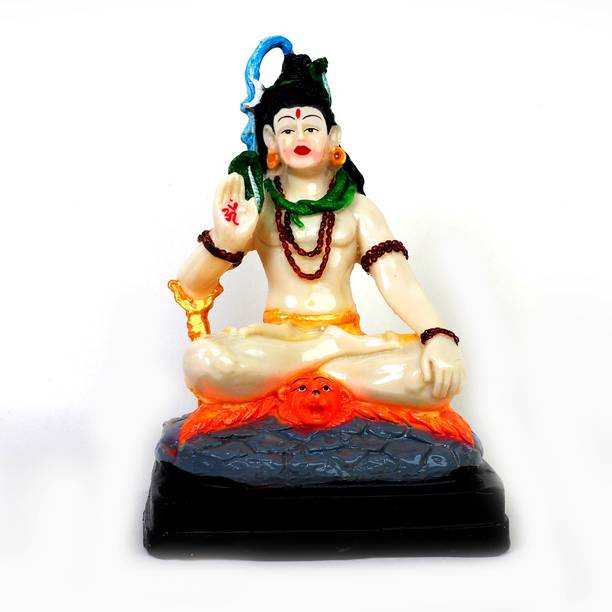 buji Shiva God Idol, God Murti Figurine Religious Pooja Gift items and Murti for Mandir/Temple/Home/Office Decorative Showpiece  -  22 cm