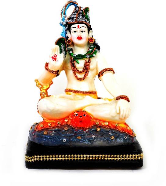 buji Shiva God Idol, God Murti Figurine Religious Pooja Gift items and Murti for Mandir/Temple/Home/Office Decorative Showpiece  -  22 cm
