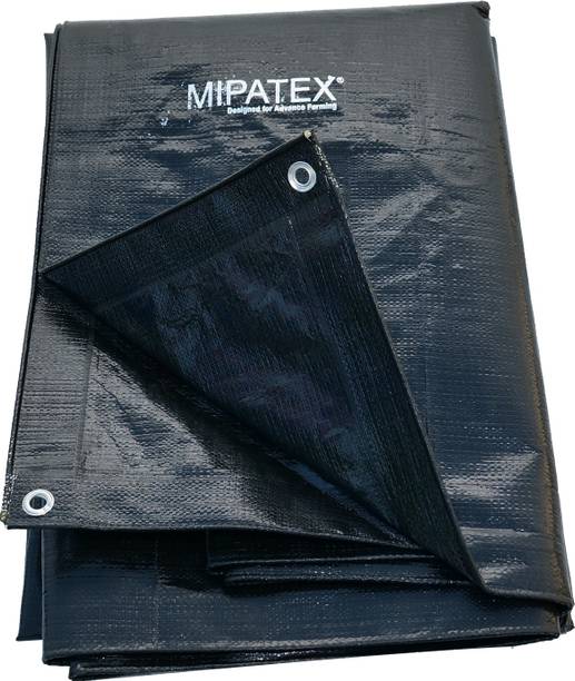 Mipatex Tarpaulin Sheet Waterproof Heavy Duty 9ft x 6ft,200 GSM Plastic Cover (Black) Tent - For Suitable For Last long for so many years.