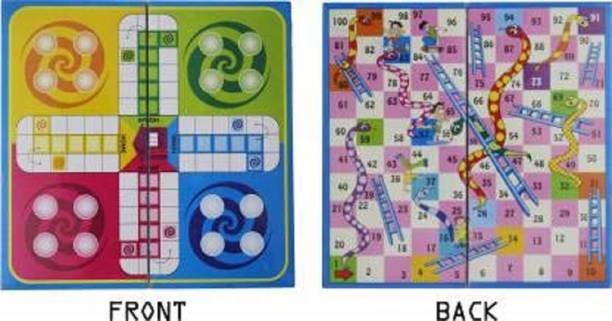 CLICKEDIA Toy-Magnetic Ludo snakes l Party & Fun Board Game