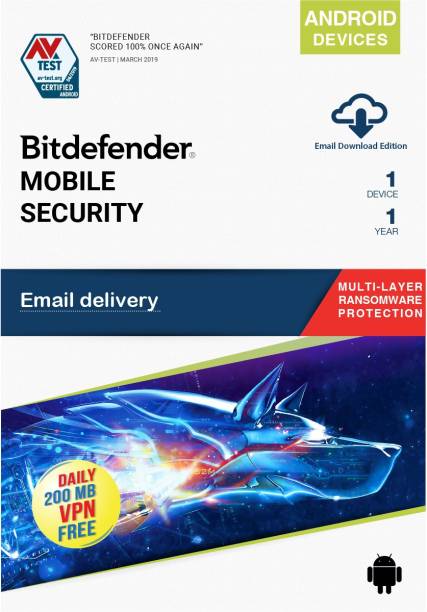 Bitdefender 1 Device 1 Year Mobile Security for Android (Email Delivery - No CD)