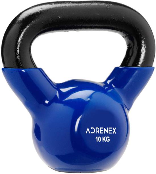 Adrenex 10 kg CAST IRON VINYL COATED kettlebell Blue Kettlebell