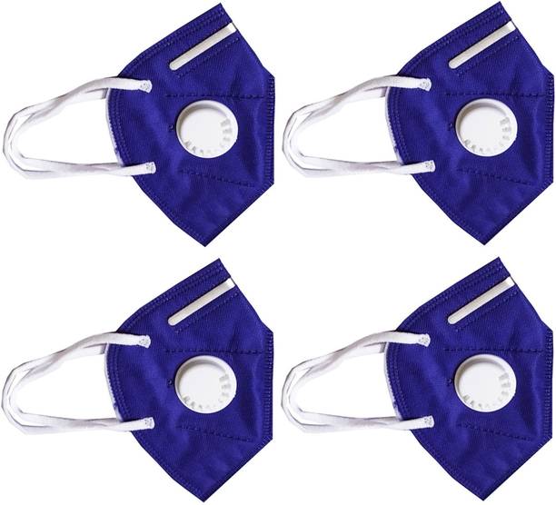 Shop & Shoppee KN95 with Respirator Filter Anti Infection Anti-Pollution Breathable Respiratory Face Mask SnSM30_KN95Bu4 Reusable, Washable