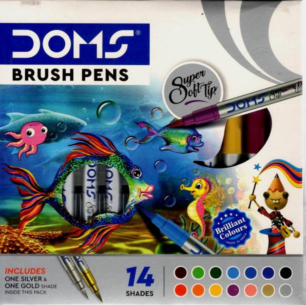 DOMS Brush pens superfine Nib Sketch Pens