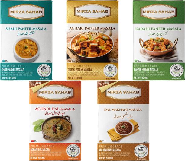 Mirza Sahab Spice Combo of 10 (2 Shahi Paneer Masala, 2 Achari Paneer Masala, 2 Karahi Paneer Masala, 2 Dal Makhani Masala, 2 Achari Dal Masala)