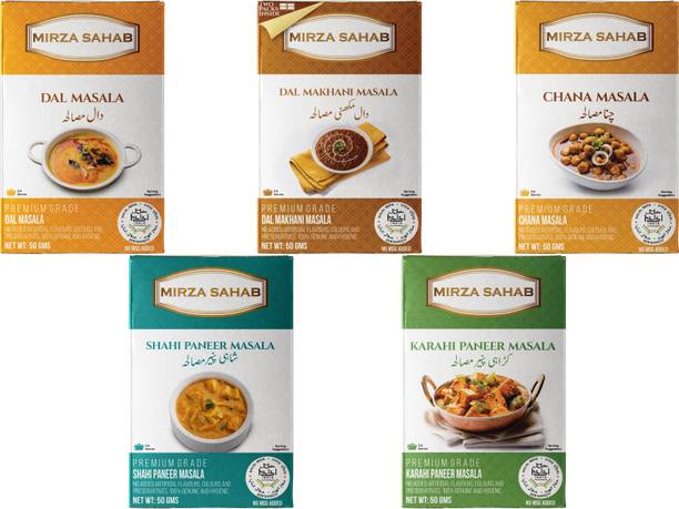 Mirza Sahab Spice Combo of 10 (2 Shahi Paneer Masala, 2 Karahi Paneer Masala, 2 Dal Makhani Masala, 2 Dal Masala, 2 Chana Masala)