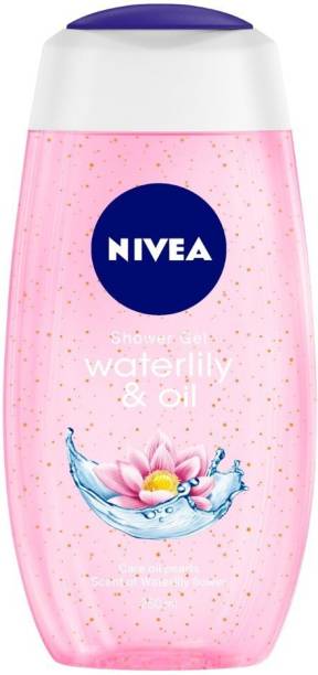 NIVEA Body Wash, Waterlily & Oil Shower Gel, Pampering Care with Refreshing Scent of Waterlily Flower