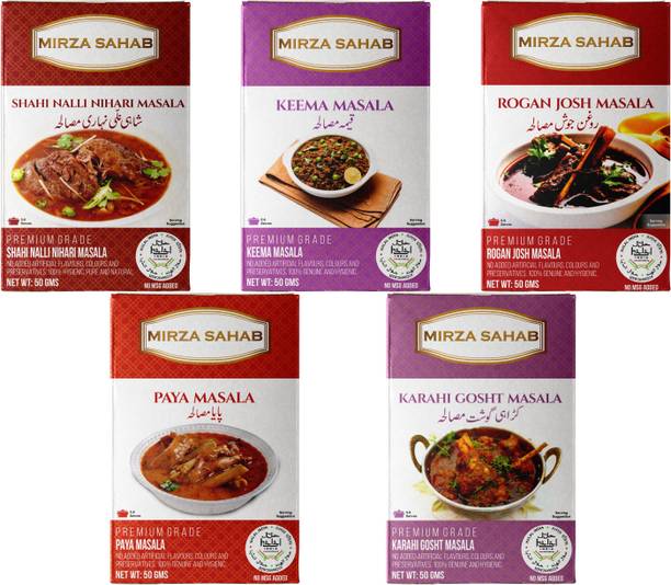 Mirza Sahab Spice Combo of 10 (2 Shahi Nalli Nihari Masala, 2 Keema Masala, 2 Rogan Josh Masala, 2 Paya Masala, 2 Karahi Gosht Masala)