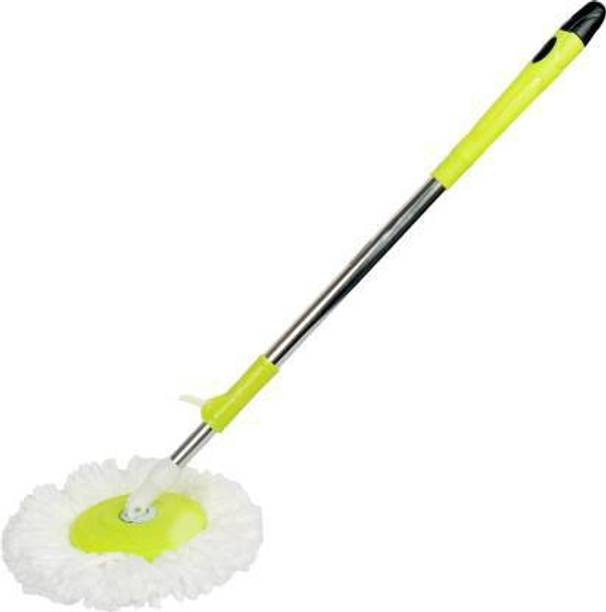 तनकित Stainless Steel Mop Rod Stick with 1 Refill Mop मोप रोड