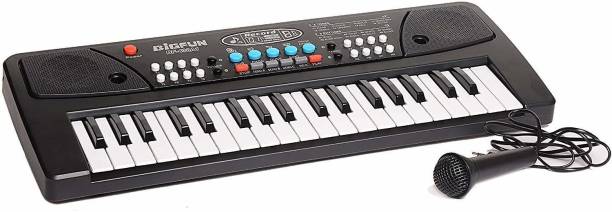 Shiv MUSICAL KEY 37 Battery Operated/Mobile Charger Power Option 37 Keys Piano Keyboard with Recording and Mic Toy for Kids. Analog Portable Keyboard