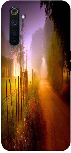 Bluvver Back Cover for Realme 6 Printed Sunset Nature Back Cover