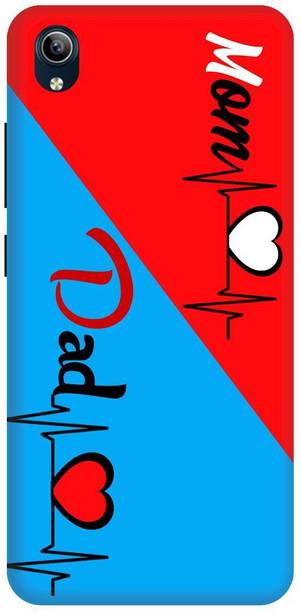 ब्लव्वर Vivo Y91i/1820 Printed Love Mom Dad Back Cover के लिए