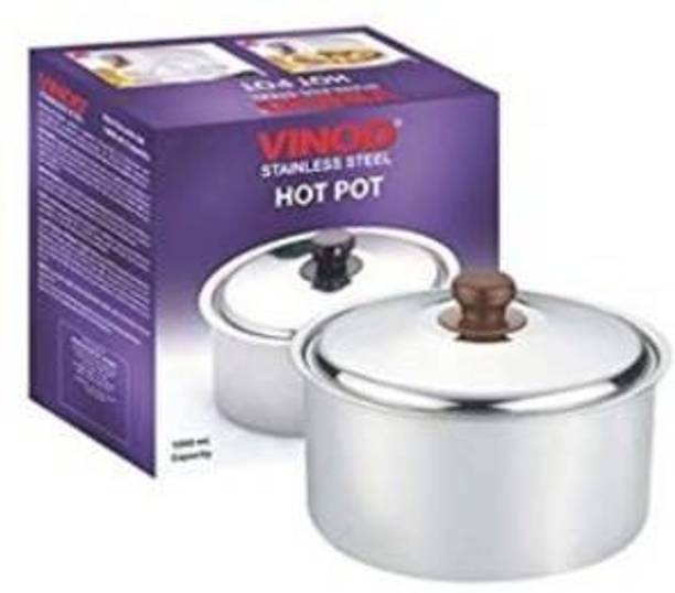 VINOD Stainless Steel Hot Pot (2500 ML) Serve Casserole