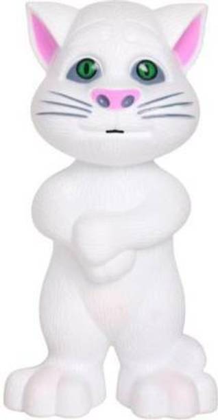 AARCHITA Beautiful Talking Tom Cat For Kids (White)
