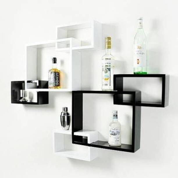 Sublime Arts WALL FLOATING Engineered Wood Display Unit