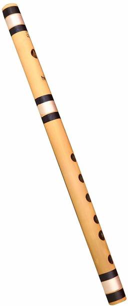 Nextromart C Scale Natural Bamboo Flute 14 Inch with Ba...