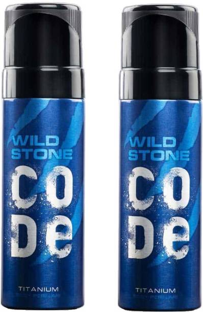 Wild Stone Code Titanium (Pack of 2) Body Spray  -  For Men