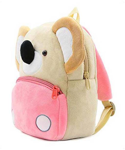 Kexmon Mickey Mouse School Bag For Kids Soft Plush Backpack For Small Kids Nursery Bag Kids Gift (Age 2 to 6 Years) (Nursery/Play School) Plush Bag (Pink, 10 L) Waterproof Plush Bag