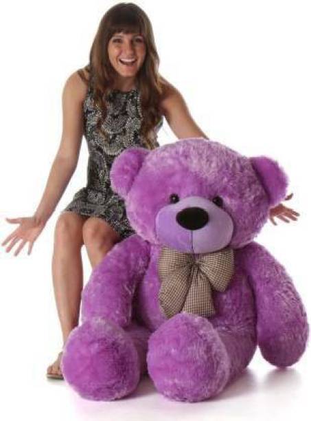 Mowgli 36 inch - 90 cm Big very soft Purple teddy bear for pleasant Gift - 3 feet (Purple)  - 90 cm