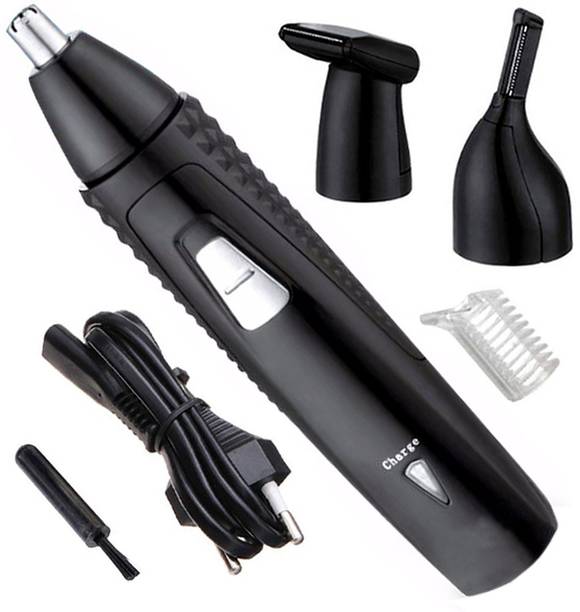 CTB 3In1 Rechargeable Electric Nose Hair Trimmer Ear Sideburns Cutter Cleaner Facial Care Machine Nose&Ear Trimmer Trimmer 45 min  Runtime 1 Length Settings