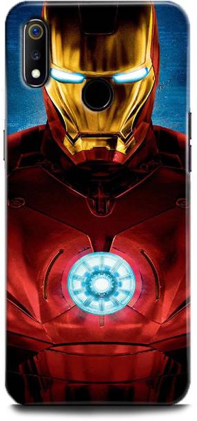 INDICRAFT Back Cover for Realme 3, RMX1825 IRON MAN, AVENGERS, MARVEL, SUPERHERO