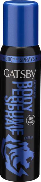 GATSBY Ultimate Body Perfume Spray Energy Deodorant Spray  -  For Men