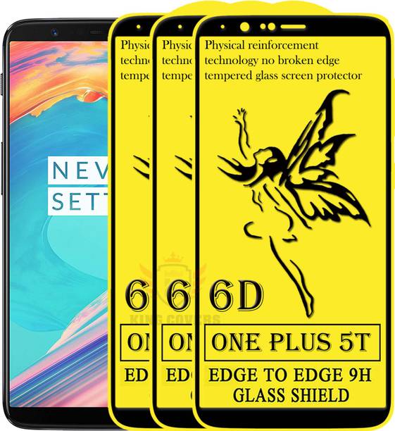 KING COVERS Edge To Edge Tempered Glass for OnePlus 5T