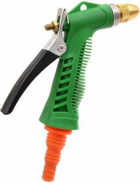 Sonani Enterprise High Pressure Brass Hose Nozzle Adjustable Water Spray gun for car Motorbike And Any Vehicle Cleaning , For Gardening, For Washing , Forced Pichkari , With Best Quality with Hose Clamp High Pressure Washer Water Spray Gun High Pressure Washer Spray Gun Spray Gun Pressure Washer
