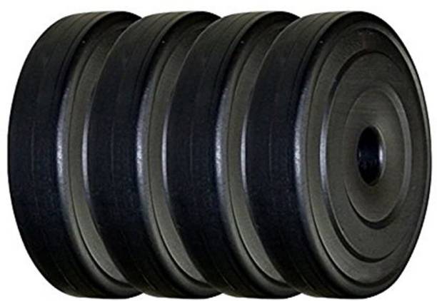 Gowin 10KG Pvc Weight plates | Dumbbell Plates | Gym Plates Black Weight Plate